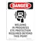 Signmission Safety Sign, OSHA Danger, 14" Height, Welding In Progress, Portrait OS-DS-D-1014-V-1623 - alternate 1